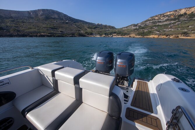 2 hour Private Boat Adventure Tour of Comino and Blue Lagoon - Santa Maria Bay: quiet start, classic Comino caves, and an 18th-century landmark