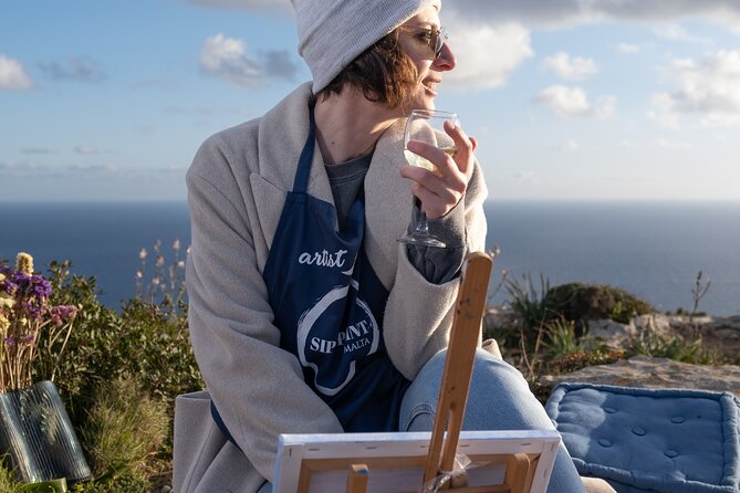 Art Experience with Wine - Meeting Point in Sliema, Then Right Back Where You Started