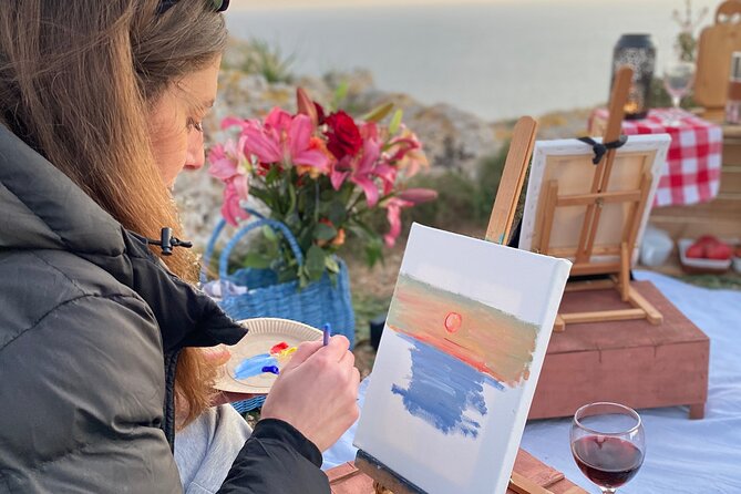 Art Experience with Wine - Terrace Views vs. Weather Plans, How the Setting Really Works