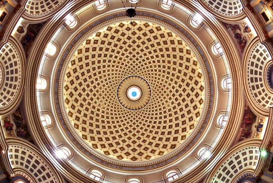 Aviation Museum, Mosta Church, WWII Shelters inc. Platter - World War II Shelters near the parvis, hand-dug for families