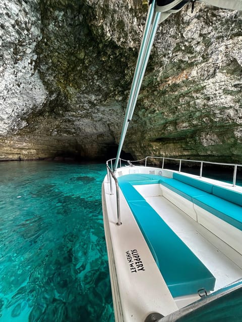 Boat charters and boat tours in Malta - The big Comino block: swimming and snorkeling with 5 hours on the water