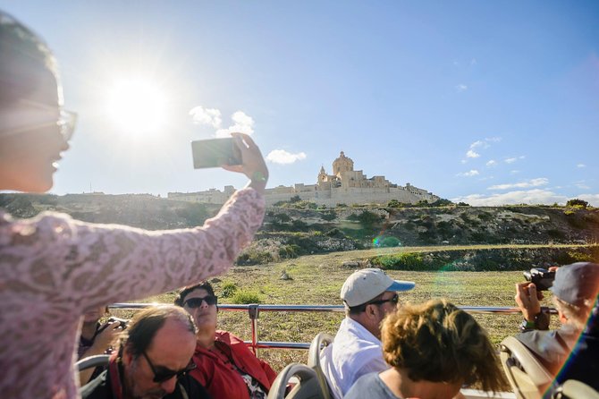 City Sightseeing Malta Hop-On Hop-Off Bus Tour + Bookable Extras - North Route: Bugibba to Rabat, Mosta, and Mdina Gate