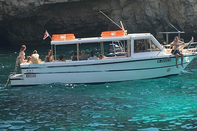 Comino and Gozo Private Boat Tour : Julie Pearl Boat - Santa Marija Bay, Elephant Rock, and Santa Maria Caves