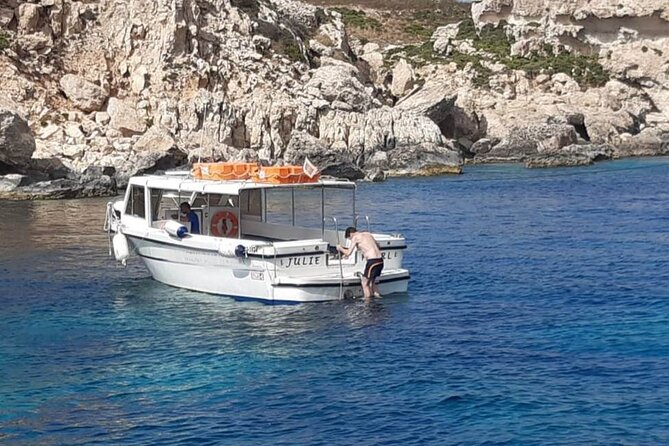 Comino and Gozo Private Boat Tour : Julie Pearl Boat - Picking your time window, 2 hours versus up to 6