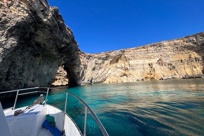 Comino and Parts of Gozo Full Day Private Boat Charter - Private Ozzi One boat: what it’s like on the water