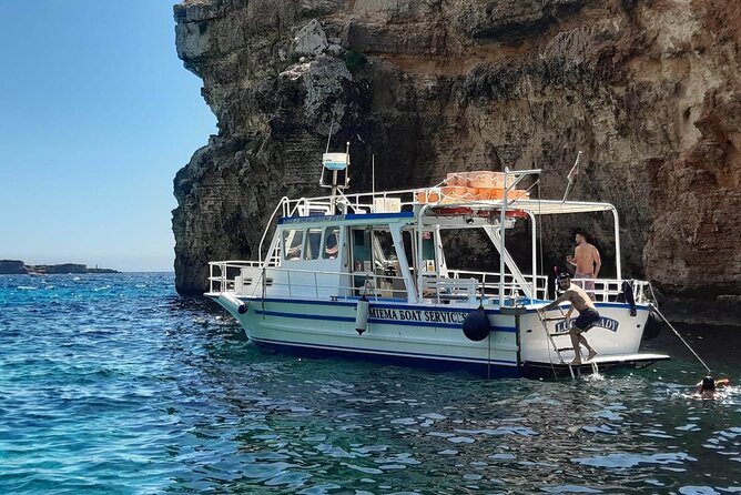 Comino Blue Lagoon and Gozo Private Boat Charter: Lucky Lady Boat - Blue Lagoon (Comino): 2 hours to swim, snorkel, and actually use the water