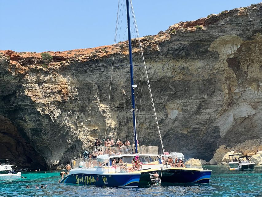 Comino: Blue Lagoon Catamaran Cruise with Lunch and Open Bar - Buffet Lunch on the Water: Included Food That Actually Fills You Up