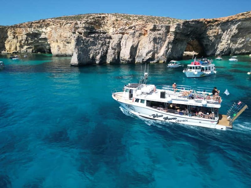 Comino Blue Lagoon & Crystal Lagoon - 3 Bay Cruise - Crystal Lagoon: 1 hour of clear-water swimming and snorkeling