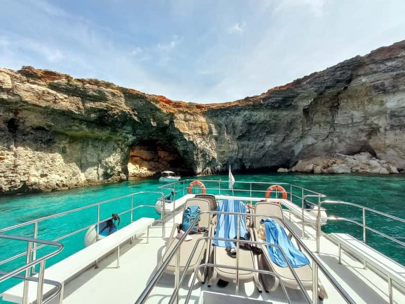 Comino Blue Lagoon & Crystal Lagoon - 3 Bay Cruise - Boat comfort you’ll actually notice: toilets, fresh showers, space