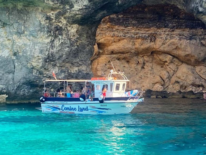 Comino: Blue Lagoon, Crystal Lagoon and Sea Caves Boat Tour - Santa Maria Bay for real beach time, then caves and Elephant Rock