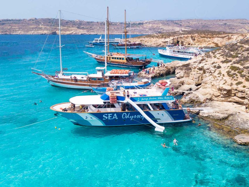 Comino: Blue Lagoon, Crystal Lagoon, and Seacaves Tour - The Catamaran Setup That Makes a Big Difference