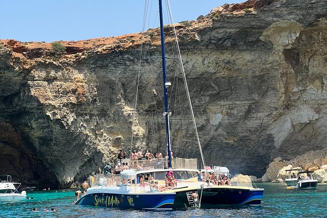 Comino Blue Lagoon Prime Catamaran Tour with All Inclusive - Lunch and Open Bar Details: What You Get, and What to Double-Check