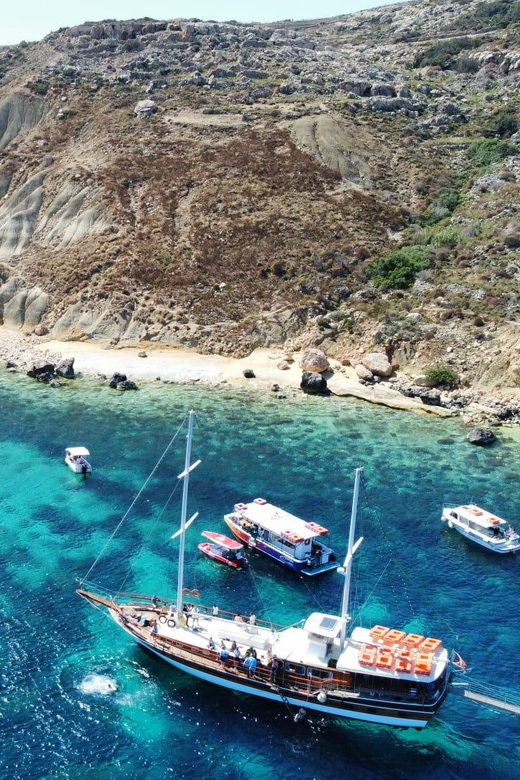 Comino Island , Blue lagoon, Crystal Lagoon & Gozo & Caves - On-board setup: bar vibes, light snacks, and real comfort