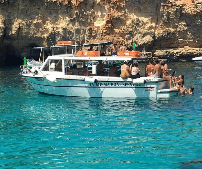 Comino: Private Boat Trips, Swimming stops and Caves Tours - Blue Lagoon time on Comino: Malta-side swimming and free time