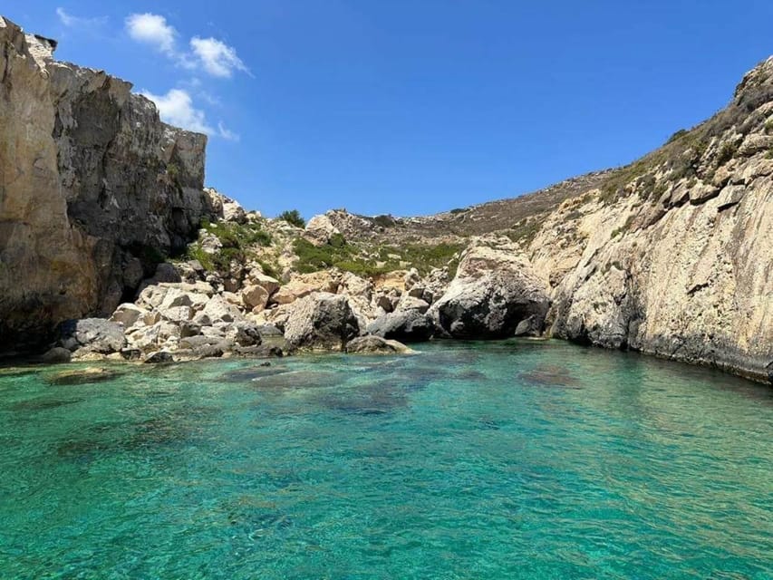 Comino: Private Boat Trips, Swimming stops and Caves Tours - Ħondoq Ir-Rummien Beach: another swim window with marine-life viewing