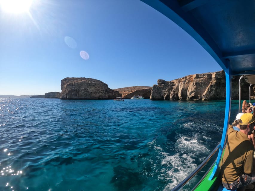 Comino: private charter to Crystal & Blue lagoon & Caves - San Niklaw Bay and Santa Marija Bay for clearer, calmer swim breaks