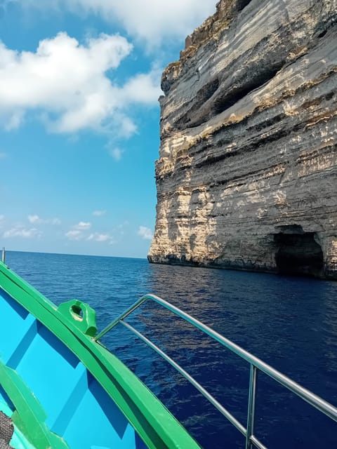 Comino: private charter to Crystal & Blue lagoon & Caves - First stop: Crystal Lagoon coves, wreck views, and real swim time