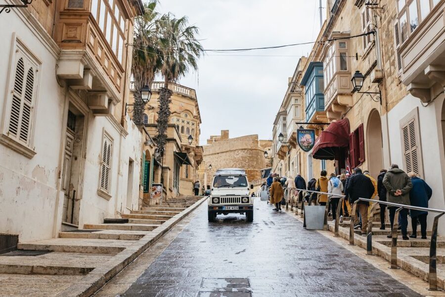 From Malta: Full-Day Gozo UTV Tour with Lunch and Boat Ride - Xewkija Rotunda Church and Xlendi Bay: village texture without the guesswork