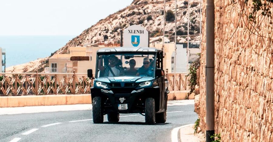 From Malta: Gozo 4x4 Buggy Tour with Lunch and Transfers - First Half Stops: Daħlet Qorrot, Nadur, Ramla, and Ġgantija Free Time