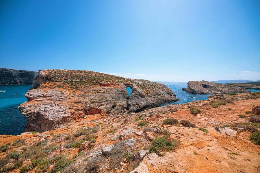 From Mellieha: Three Bay Cruise including the Blue Lagoon - The return cruise by Santa Maria Caves and Elephant Head