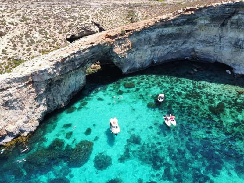 From Sliema: Comino, Crystal Lagoon, and Blue Lagoon Cruise - The real value: two lagoon swims plus Comino caves