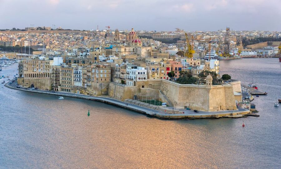 From Sliema: Cruise Around Malta's Harbours & Creeks - Valletta from sea level: Bastions and Fort St Elmo