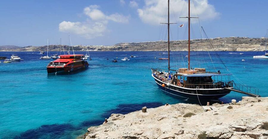 From Sliema or Bugibba: Two Islands Ferry to Comino and Gozo - The catamaran ride: comfort, sea views, and a practical onboard setup