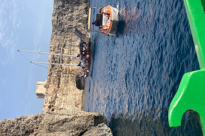 Full Day Private charter to Crystal & Blue Lagoon, Caves & Gozo - Santa Maria Caves: the pond inside the cave and a film connection