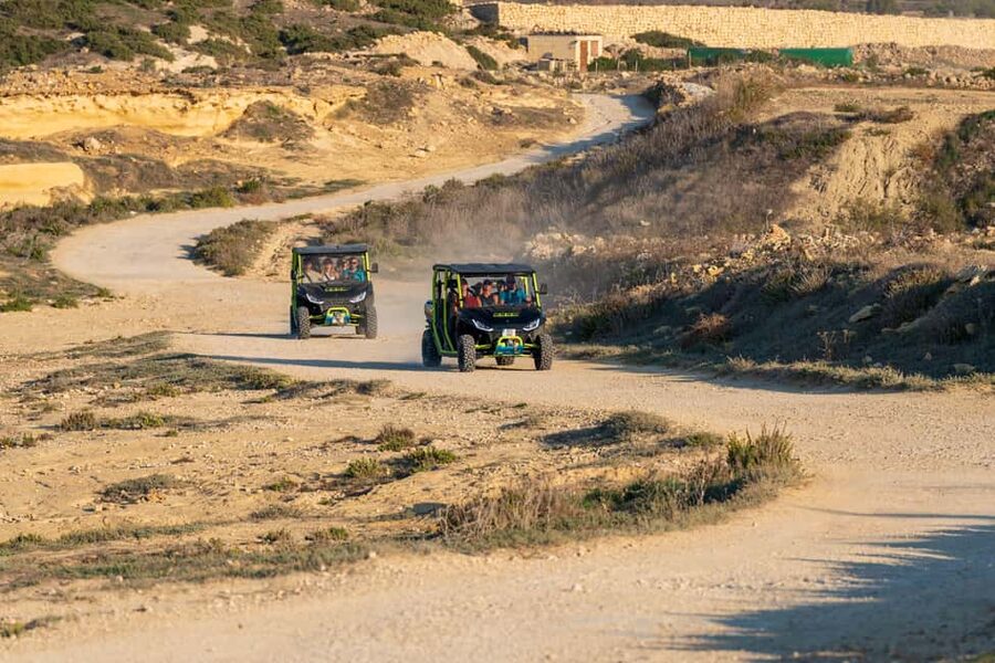 Gozo: All Inclusive 4x4 Chauffeured JEEP day safari - A chauffeured UTV day safari that mixes dirt roads, bays, and sea stops