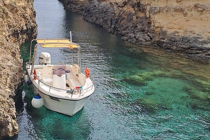 Gozo and Blue Lagoon Private Boat Trips in Comino - Santa Maria Caves, Comino Tower, and St. Nicholas Bay in one route