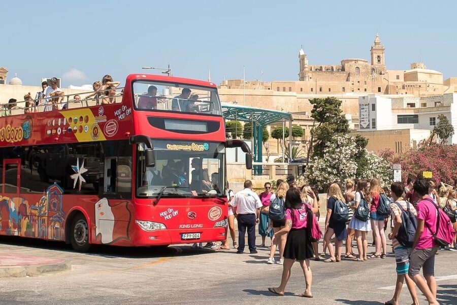 Gozo: City Sightseeing Hop-On Hop-Off Bus Tour - Mgarr Harbor First Look: Fort Chambray and Our Lady of Lourdes