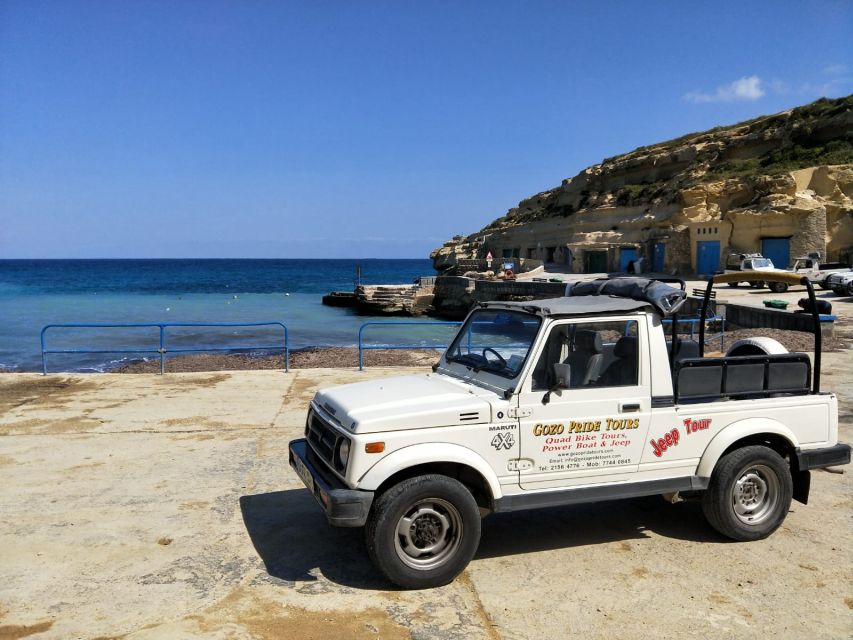 Gozo: Customizable Private Guided UTV Tour with Lunch - Small extra costs to watch: Ggantija and Dwejra Bay