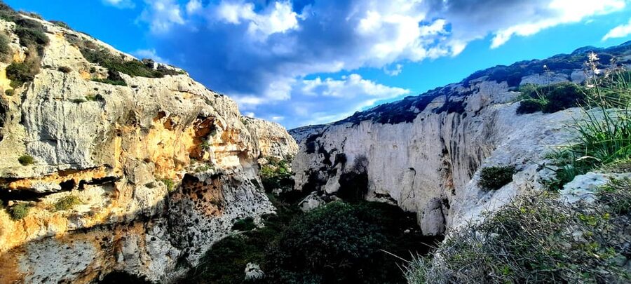 Gozo Unveiled: Guided Hiking in Gozo - South East - Ras il-Ħobż Salt Pans: Local Traditions and a Secluded Bay Swim
