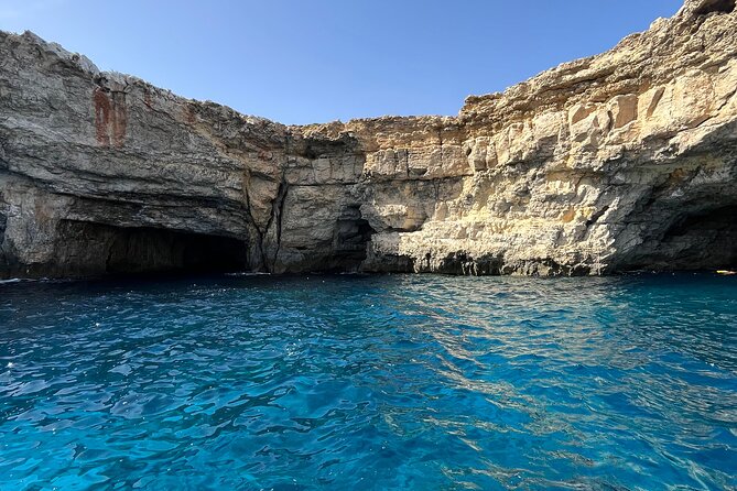 Half day Cruise - Comino, Gozo, Blue & Crystal Lagoon, and Caves - Stop 1: Blue Lagoon swim, photos, and quick shore time