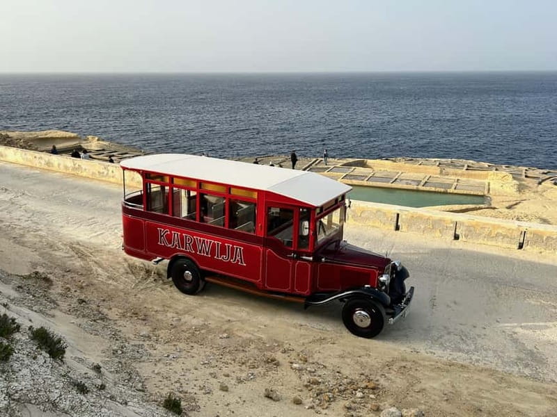 Malta: 5 hr Vintage Bus Tour - Mdina & Blue Grotto inc. food - Dingli Cliffs: Malta’s Highest Viewpoint with a Quick Walk