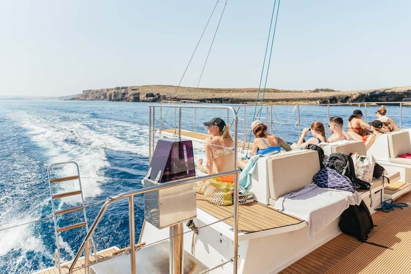 Malta: Blue Lagoon, Beaches & Bays Trip by Catamaran - Optional BBQ at sea: what you get, and when it makes sense