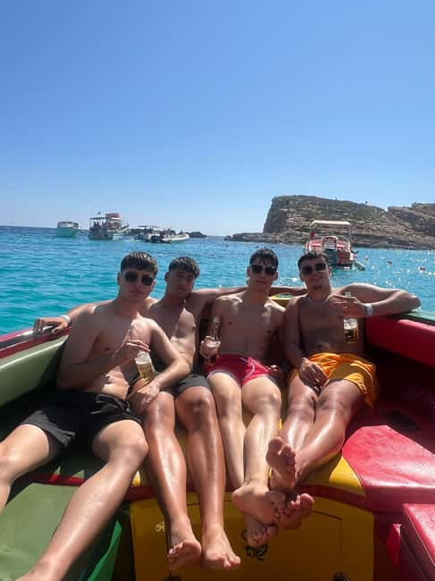 Malta: Blue Lagoon, Caves & around Comino Private Speedboat - Santa Marija Bay and Santa Maria Caves: scenery time with water breaks