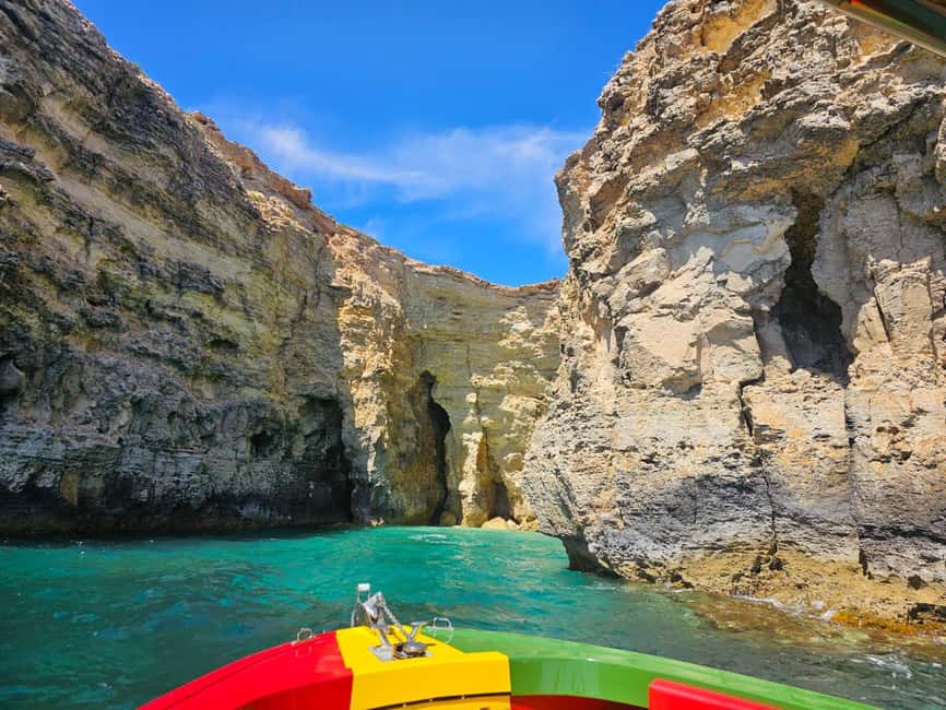 Malta: Blue Lagoon, Caves & around Comino Private Speedboat - Elephant Rock and the ride back to Cirkewwa
