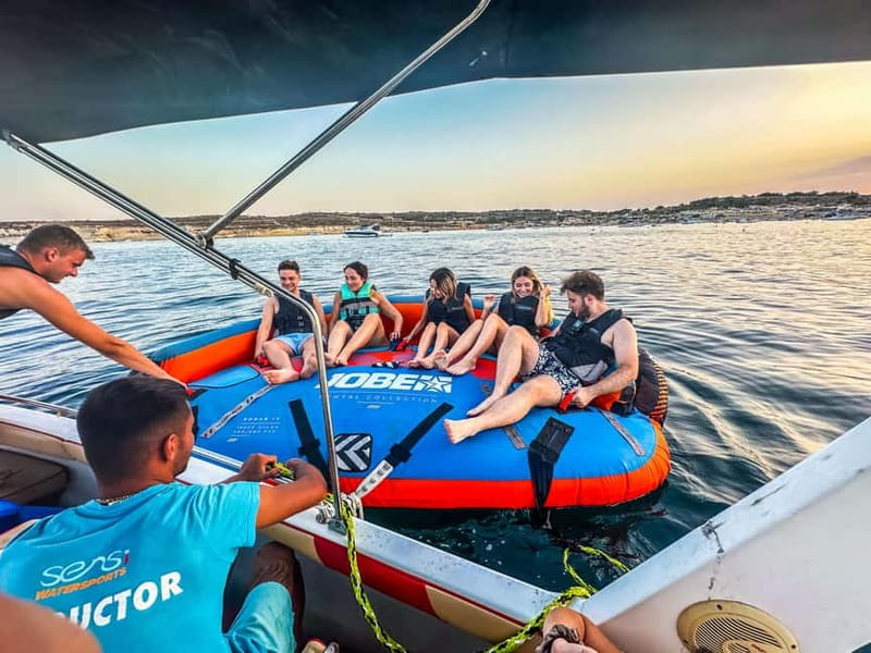 Malta: Crazy Sofa Ride Experience - Finding The Launch Spot: The Blue Van Near Sensi Lido