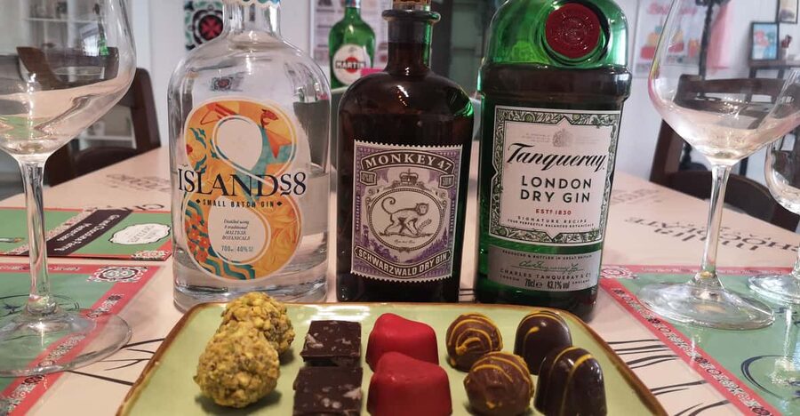 Malta: Gin and Chocolate Pairing Workshop - What You’ll Taste: Island8 Gin and Other Featured Styles