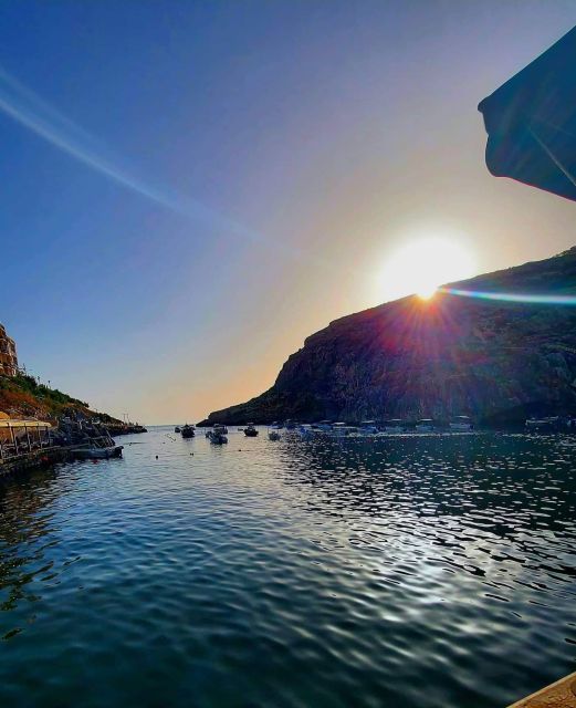 Malta: Gozo and Comino Sunset Tour w/ Blue Lagoon & Transfer - Xwejni Salt Pans near Zebbug: the quick, scenic Gozo pause