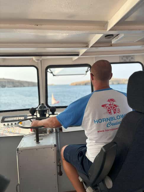 Malta: Gozo, Comino, Blue & Crystal Lagoon, & Caves Cruise - Hornblower meeting spot and getting the best deck chair