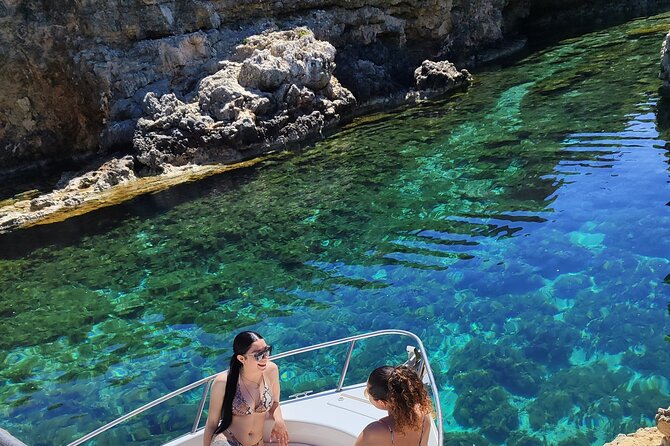 MALTA-Gozo Comino Caves Crystal Blue Lagoon Private Boat Trips - St. Nicholas Bay: quieter water for a final swim or relax