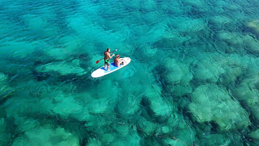 Malta: Guided SUP Tour - St Thomas Bay starts at Sensi Watersports, right under Sensi Lido