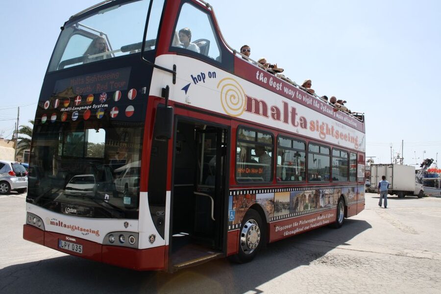 Malta: Hop-On Hop-Off Bus Tours - South Malta Route (Red): from Valletta down to the Blue Grotto