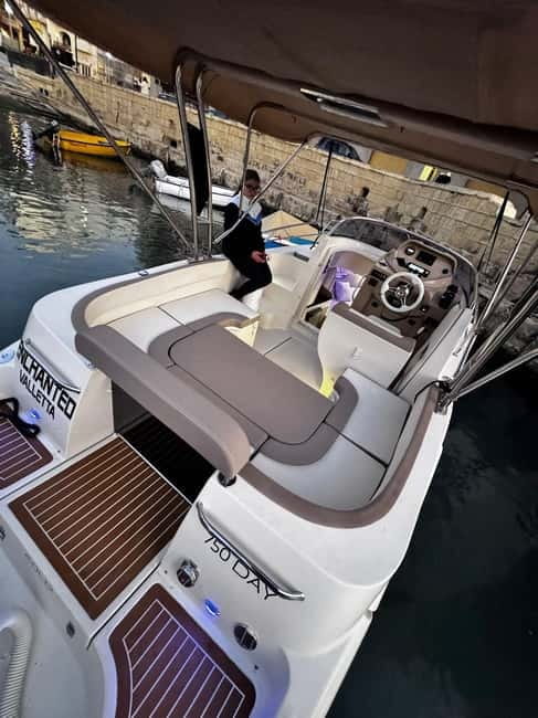 Malta: Private Boat Cruise with Caves, Beaches & Swim Stops - Price per group ($397 up to 7): when it feels like great value