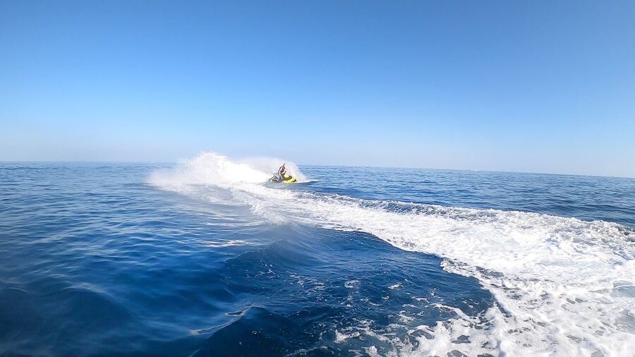 Malta: Private Jet Ski Experience - The moment the jet ski power kicks in