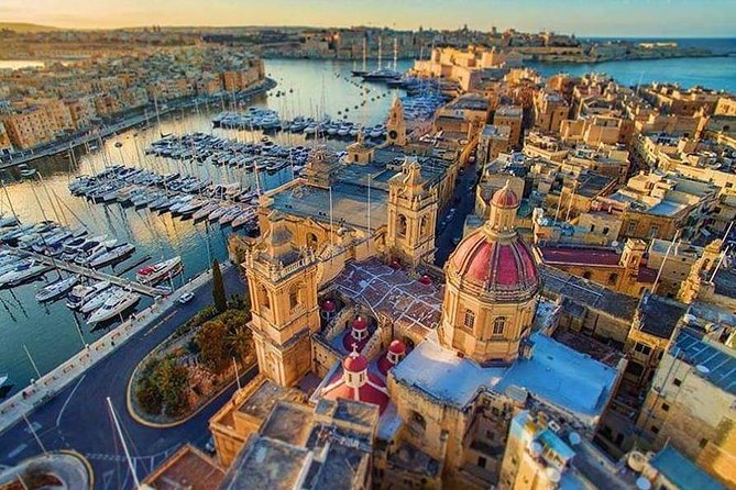 Malta: The Three Cities and Wine Tasting Tour - Senglea and Cospicua from the bus: fortified Malta from the outside