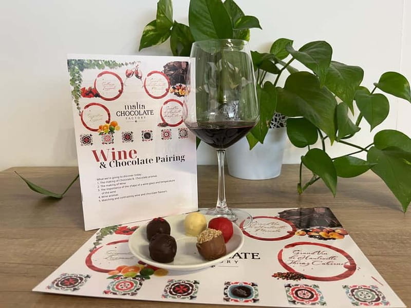 Malta: Wine and Chocolate Pairing Experience - Malta Chocolate Factory near Bugibba Square: where you meet and what to do