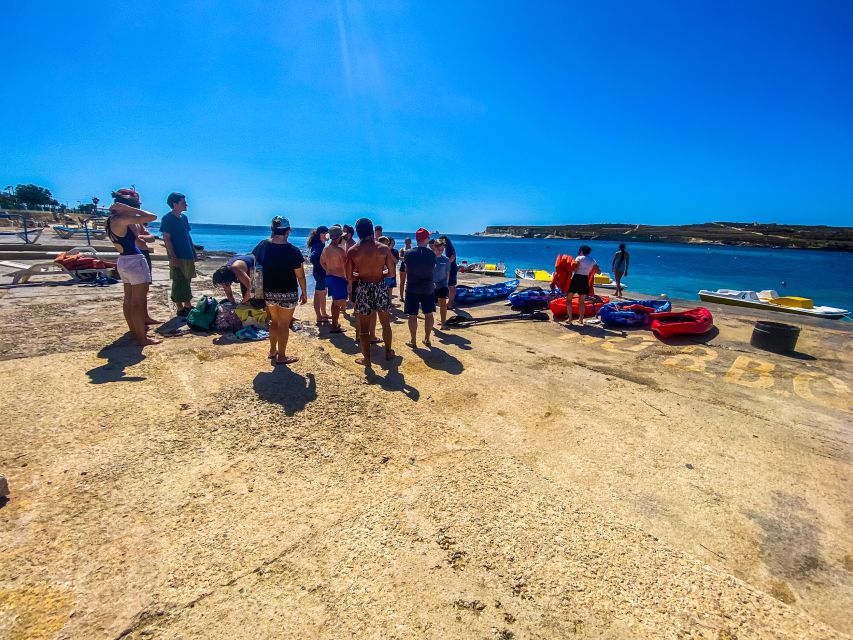 Marsaskala: Paddle Boat Rental in St. Thomas Bay - What to look for: sea cave cliffs and Hidden Windows from your paddle